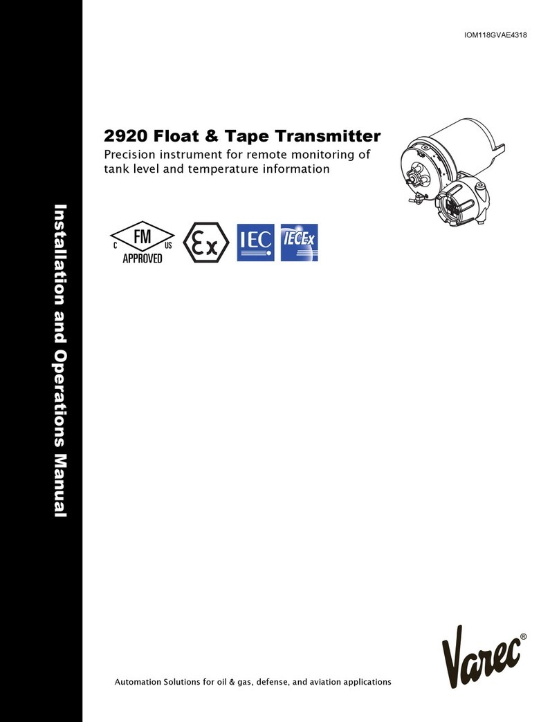 Varec 2920 User manual