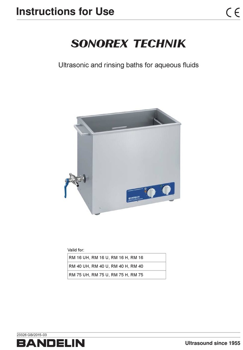 BANDELIN Sonorex Technik RM 16 UH Instructions for use