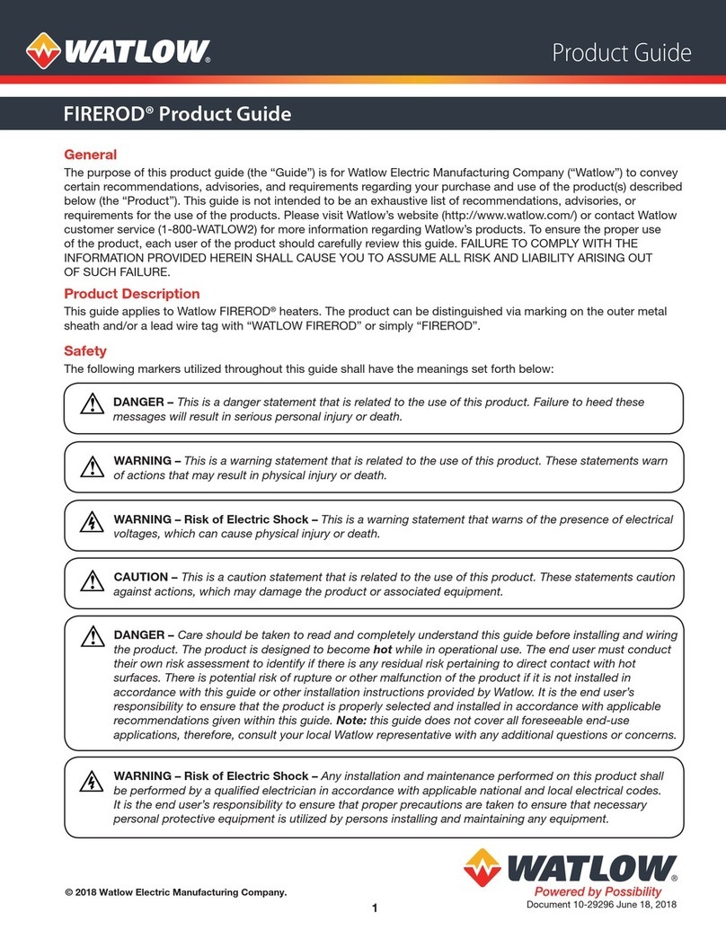 Watlow FIREROD Product guide