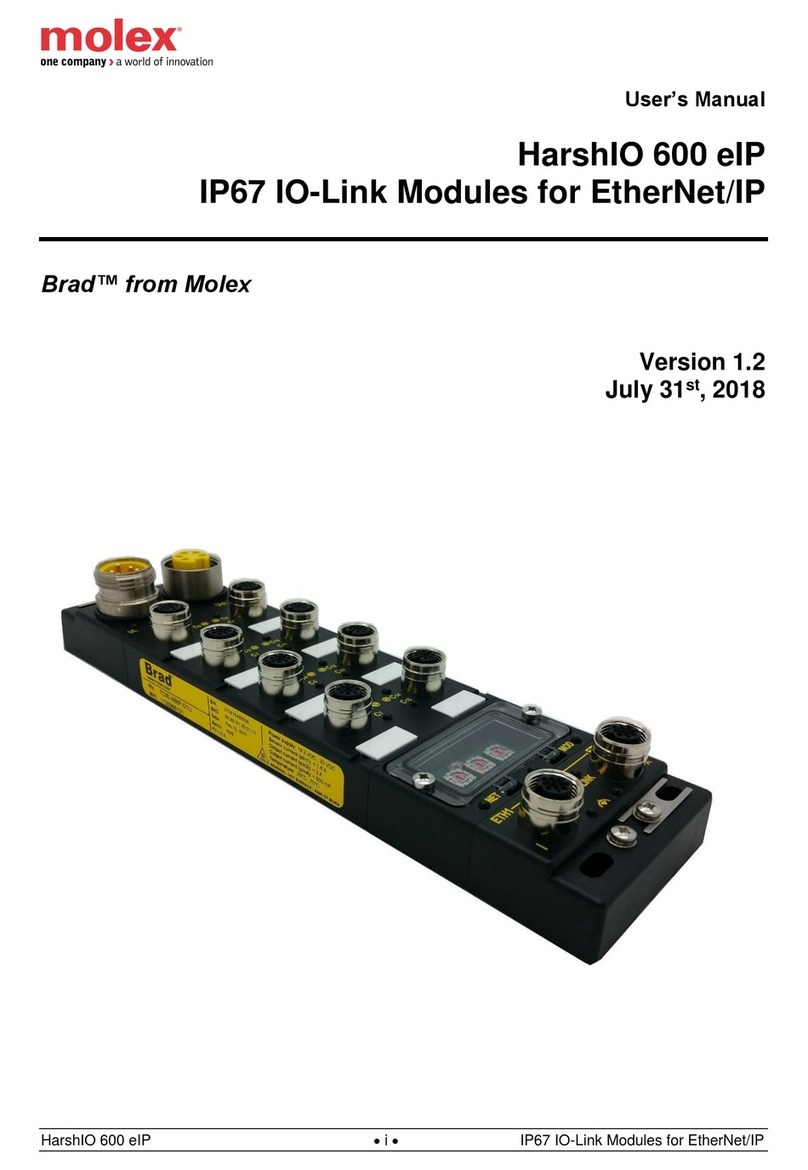 molex BradControl HarshIO 600 eIP user manual