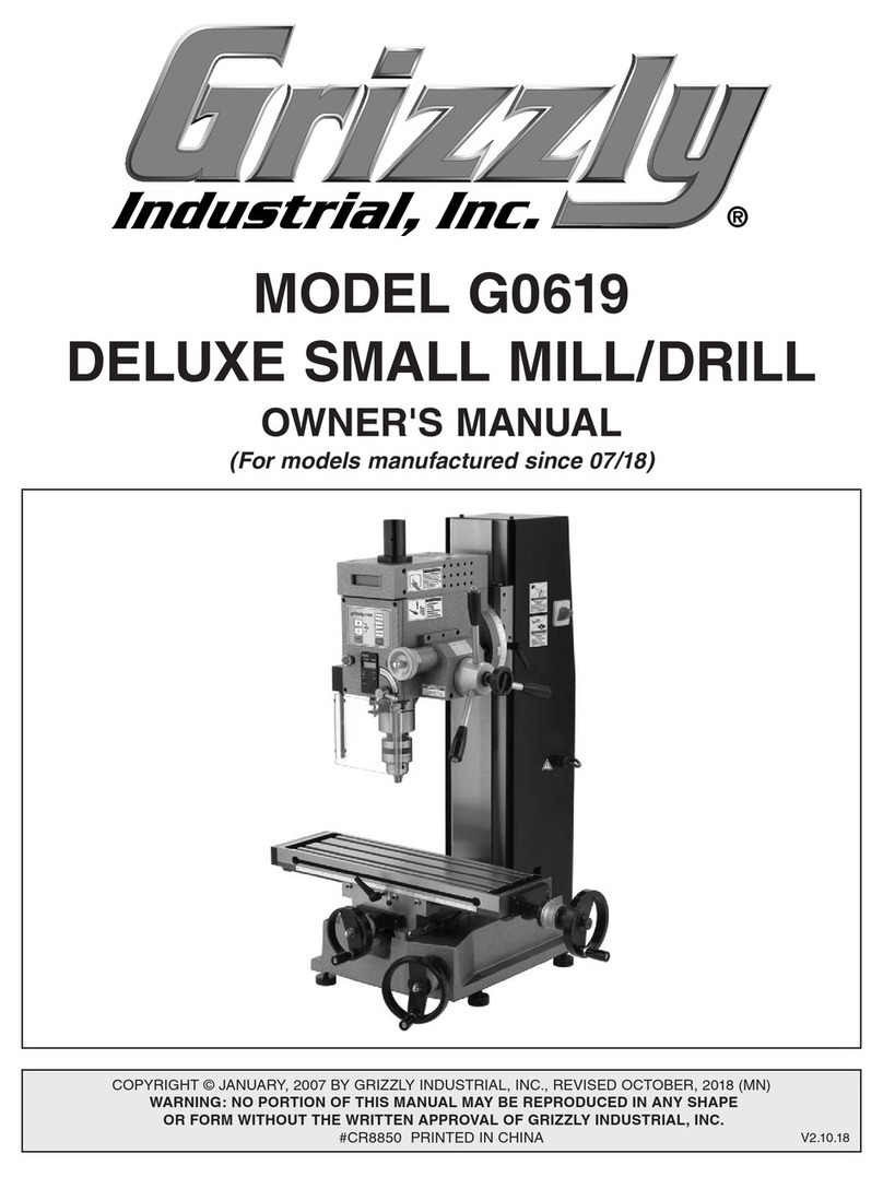 Grizzly G0619 owner's manual