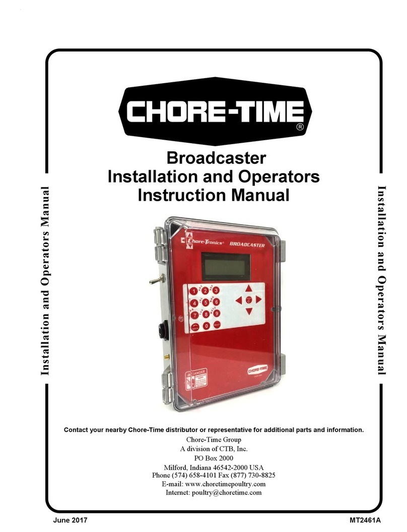 Chore-Time Broadcaster Installation and Operators Instruction Manual