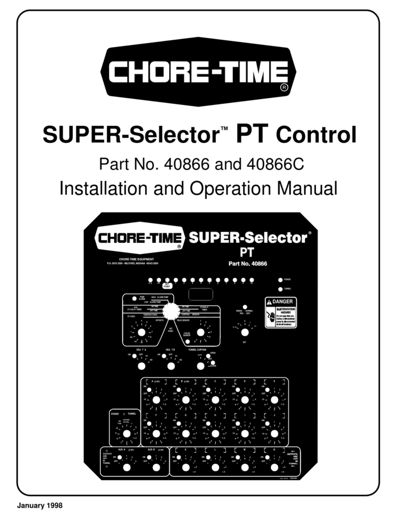 Chore-Time SUPER-Selector PT 40866 User manual