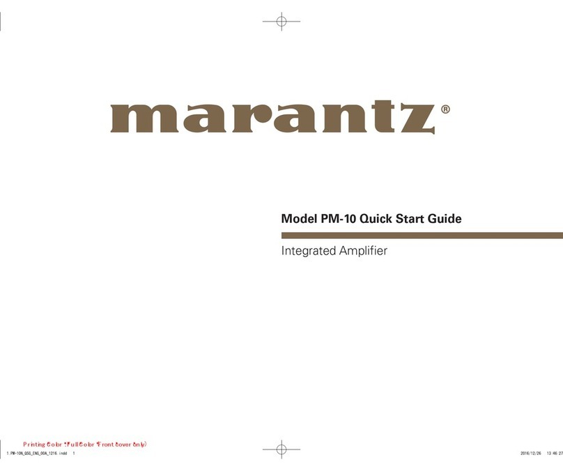 Marantz PM-10 User manual