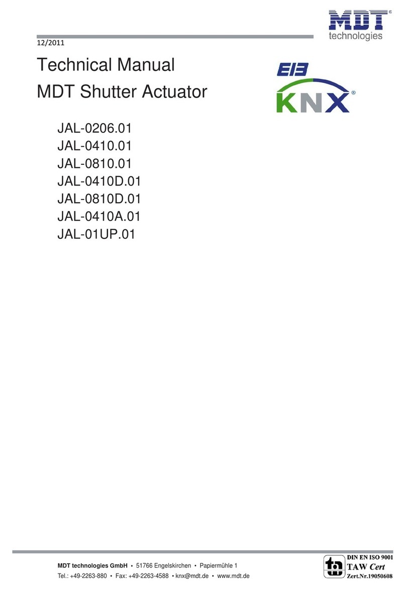 MDT Technologies JAL-0206.01 User manual