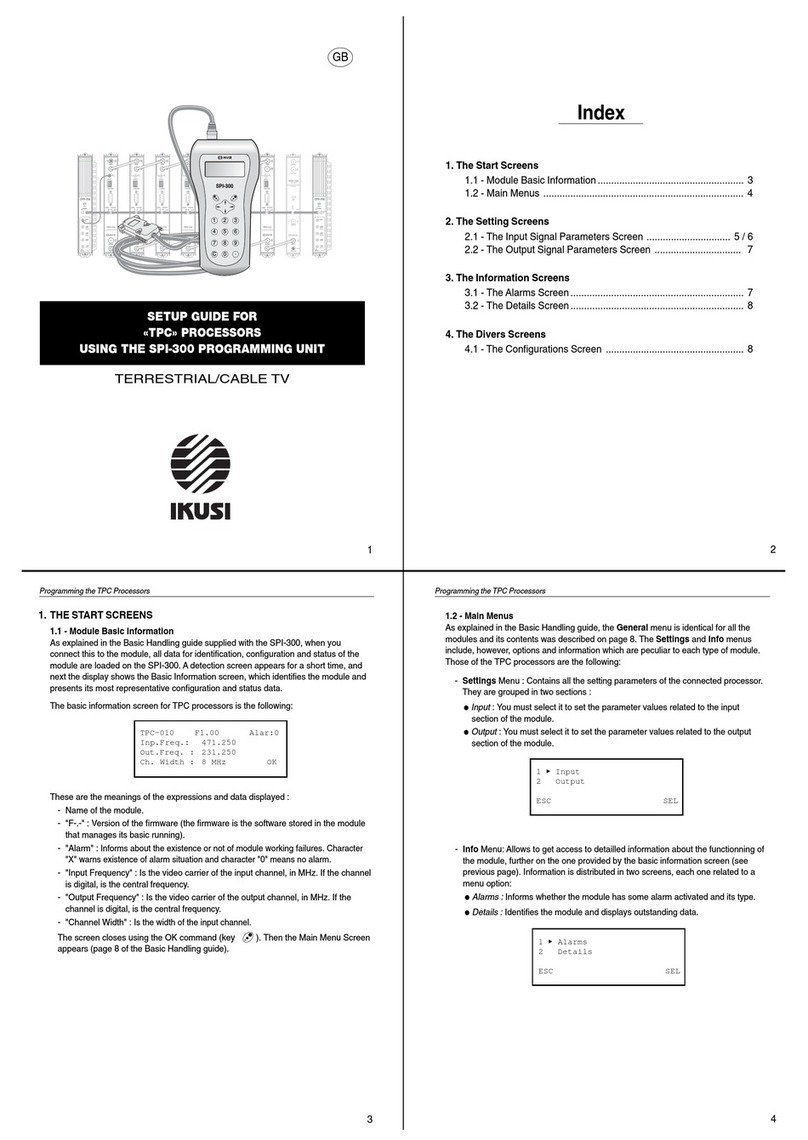 Ikusu SPI-300 Setup guide