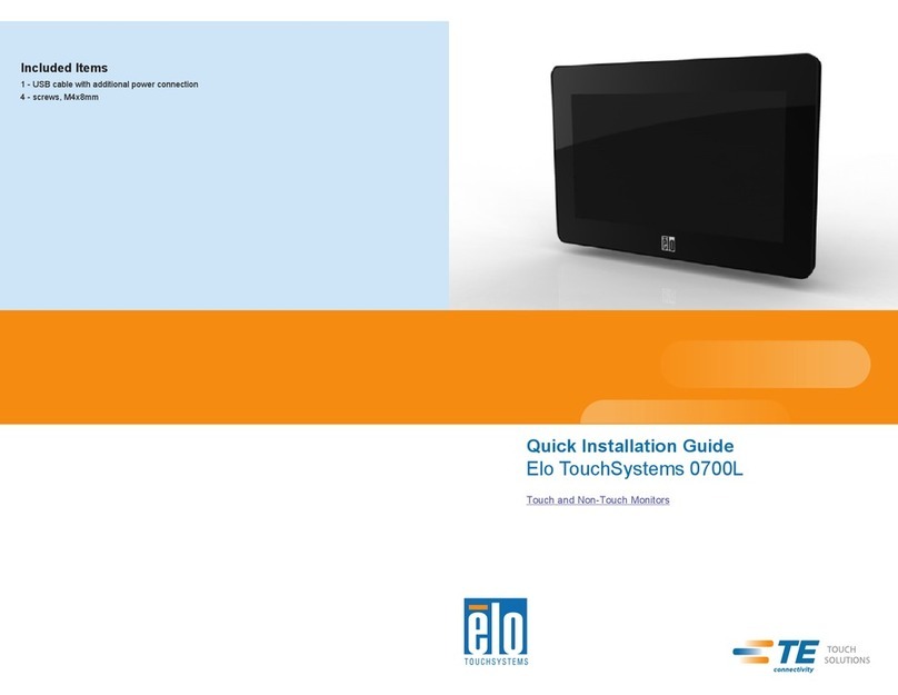 Elo TouchSystems TouchSystems 0700L User manual Elo TouchSystems TouchSystems 0700L User manual