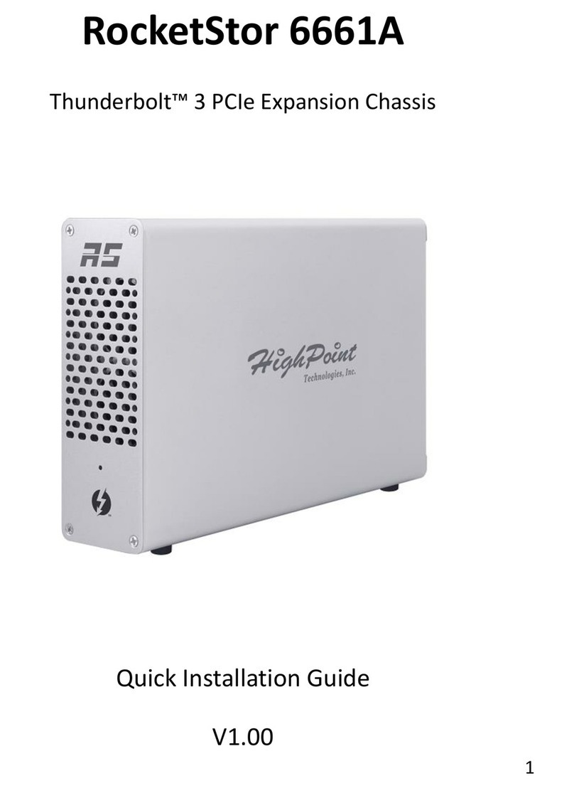 HighPoint RocketStor 6661A User manual