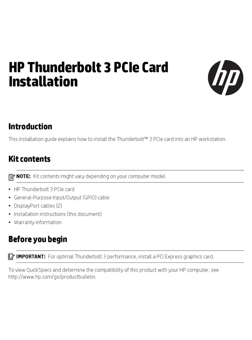 HP Thunderbolt 3 User manual