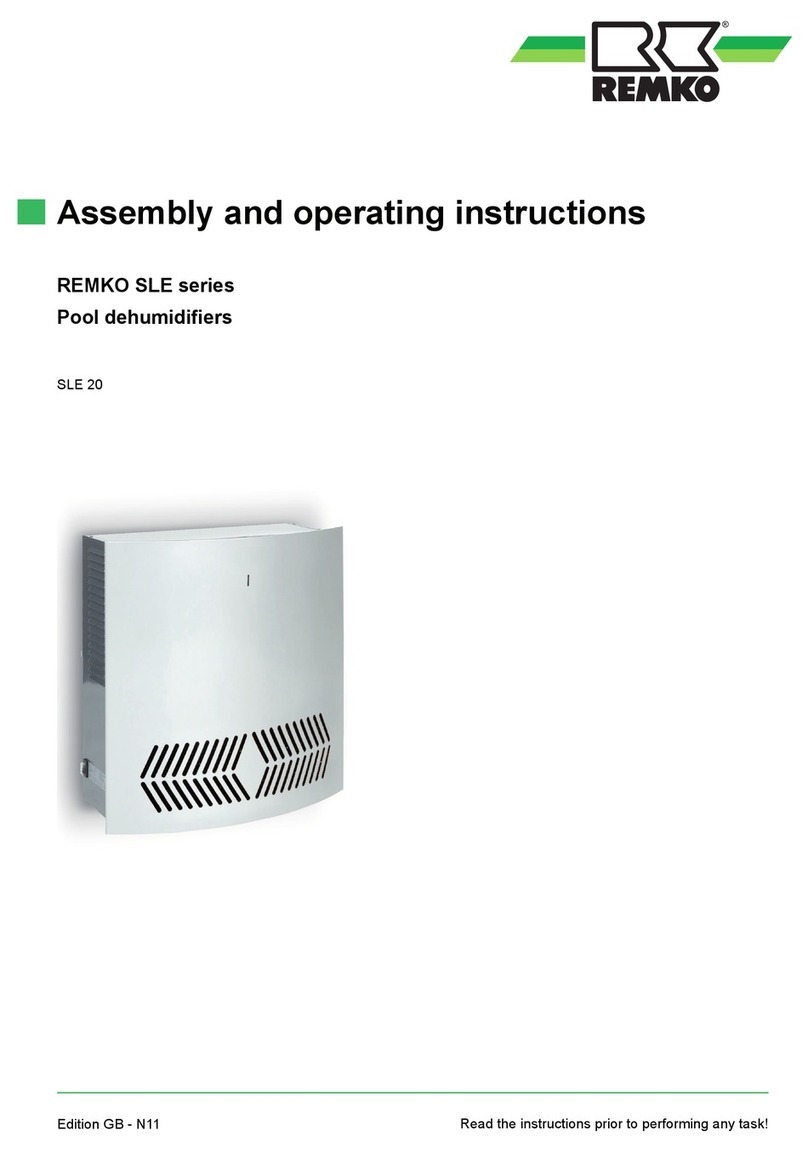 REMKO SLE Series Assembly and operating instructions