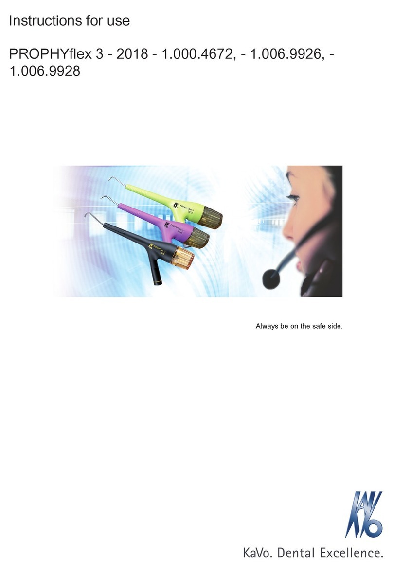 KaVo PROPHYflex 3 Instructions for use KaVo PROPHYflex 3 Instructions for use
