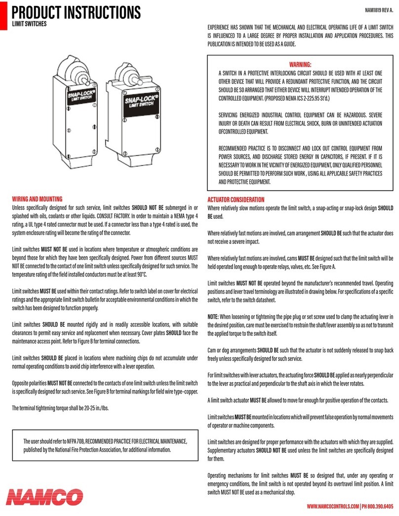 NAMCO Snap-Lock Product instructions