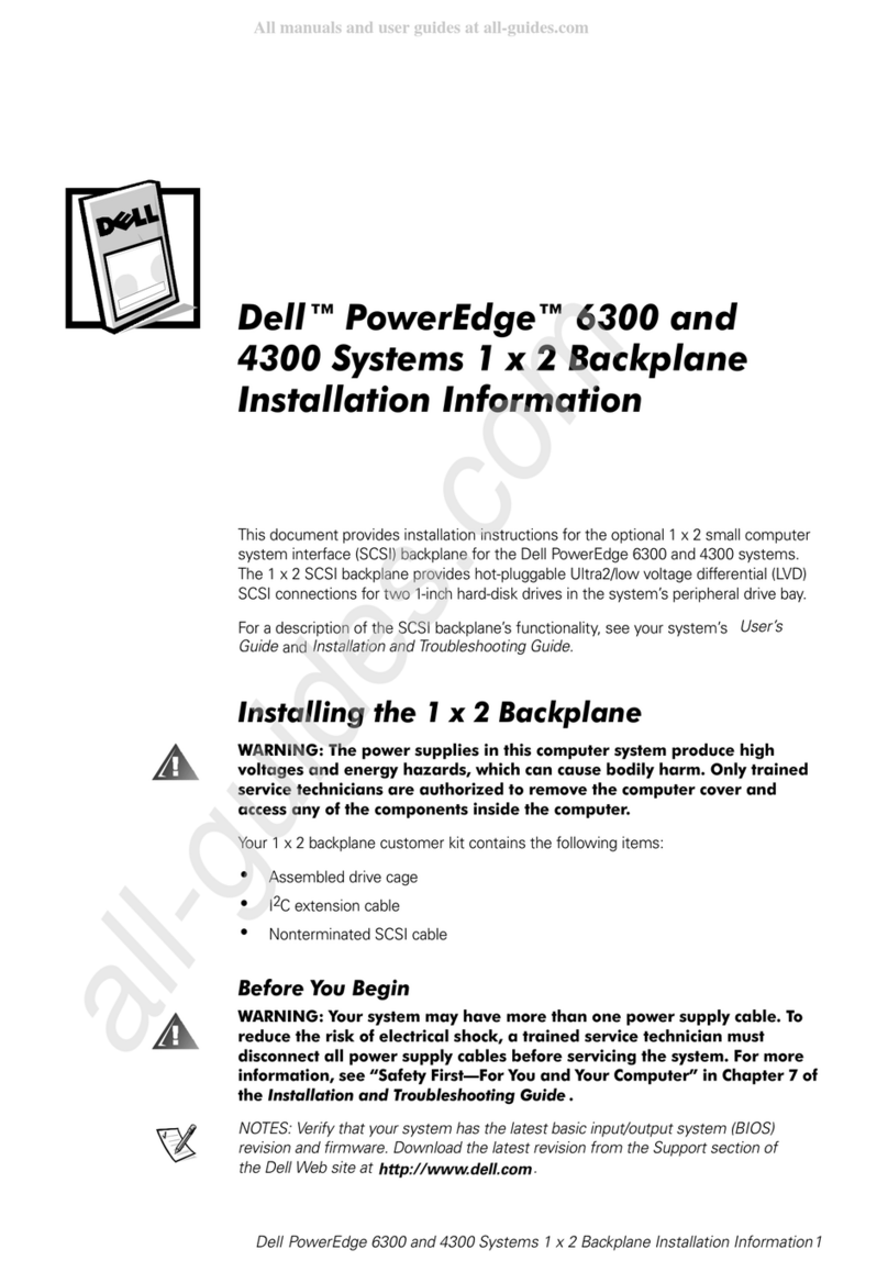 Dell PowerEdge systems 6300 Installation information