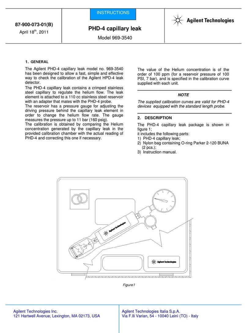 Agilent Technologies PHD-4 User manual