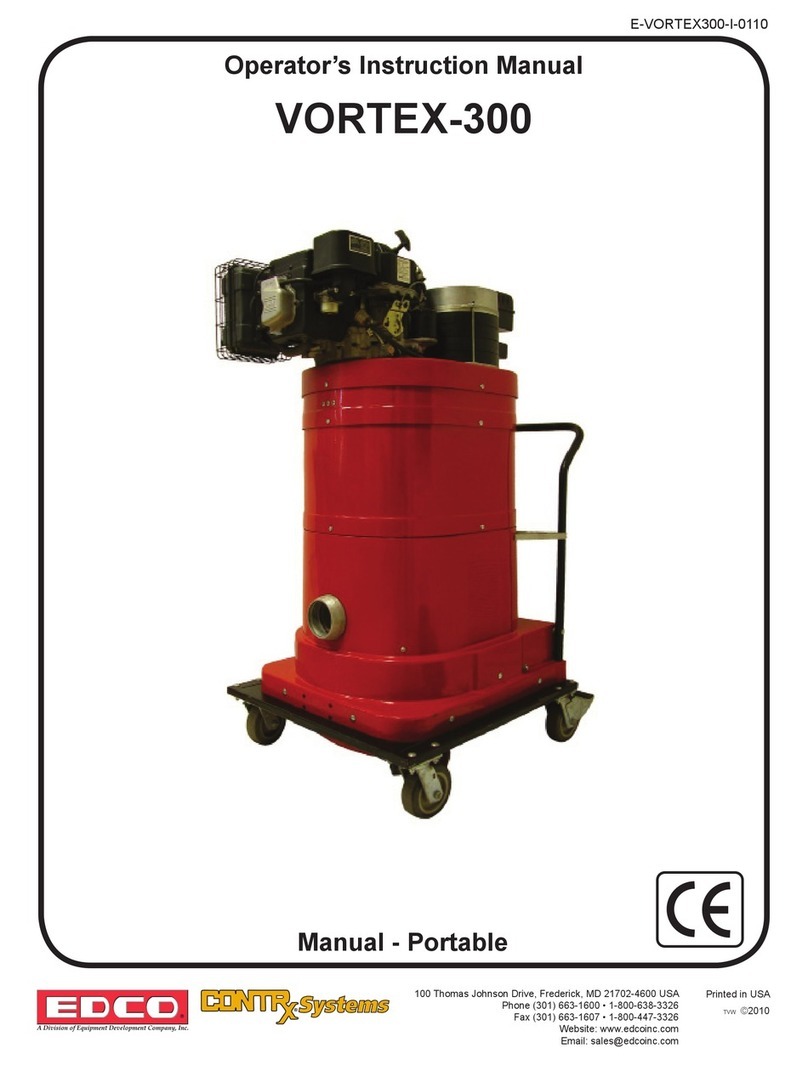 Edco VORTEX-300 Operator's instruction manual