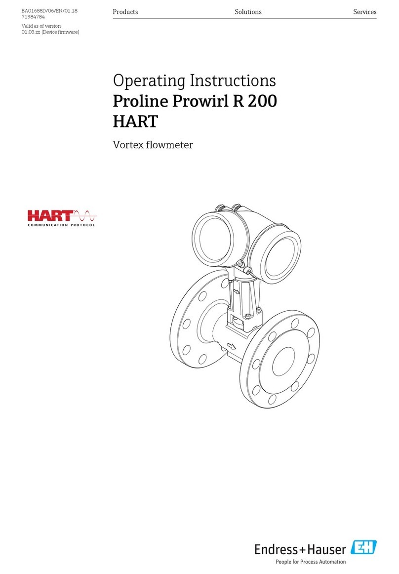 Endress+Hauser Proline Prowirl R 200 operating instructions
