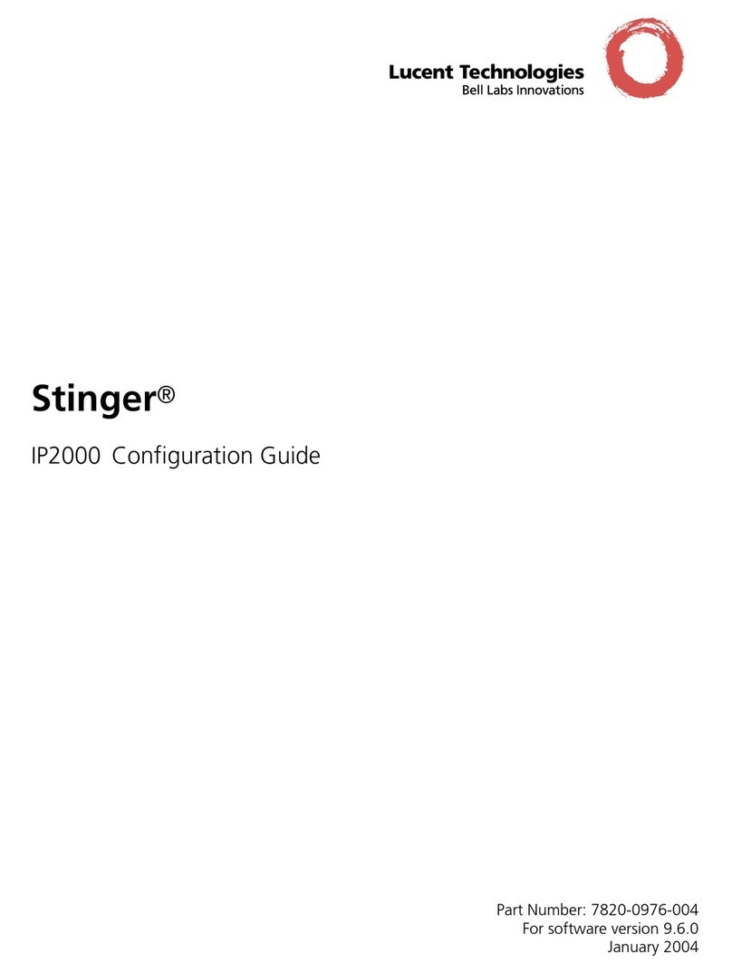 Lucent Technologies Stinger IP2000 User manual Lucent Technologies Stinger IP2000 User manual