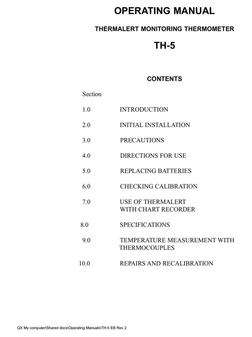 PHYSITEMP TH-5 operating manual