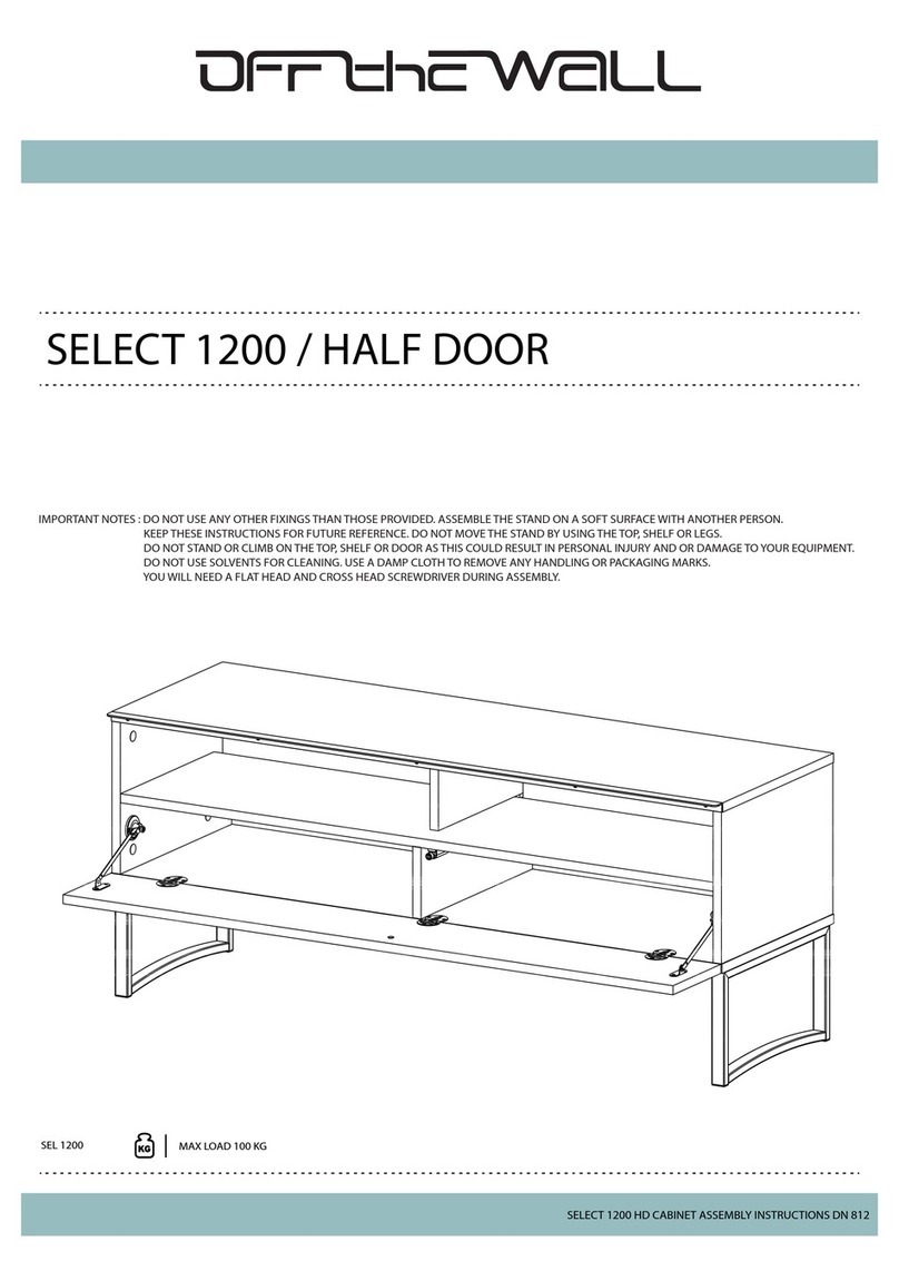 Off The Wall Select 1200 Assembly instructions Off The Wall Select 1200 Assembly instructions