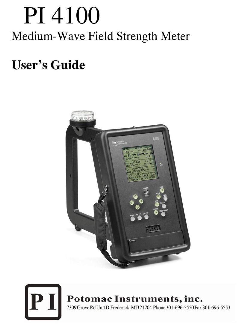 POTOMAC INSTRUMENTS INC. PI 4100 user guide