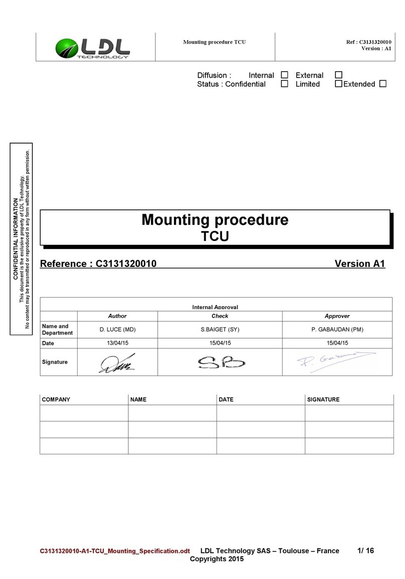 LDL TECHNOLOGY TCU Manual