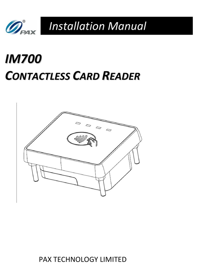 PAX IM700 User manual