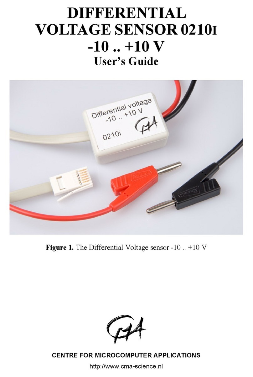CMA Dishmachines DIFFERENTIALVOLTAGE SENSOR 0210I user guide CMA Dishmachines DIFFERENTIALVOLTAGE SENSOR 0210I user guide