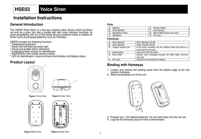 EVERSPRING HSE03 User manual