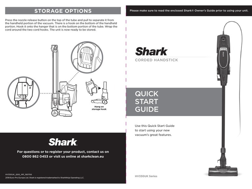 Shark HV330UK Series User manual Shark HV330UK Series User manual