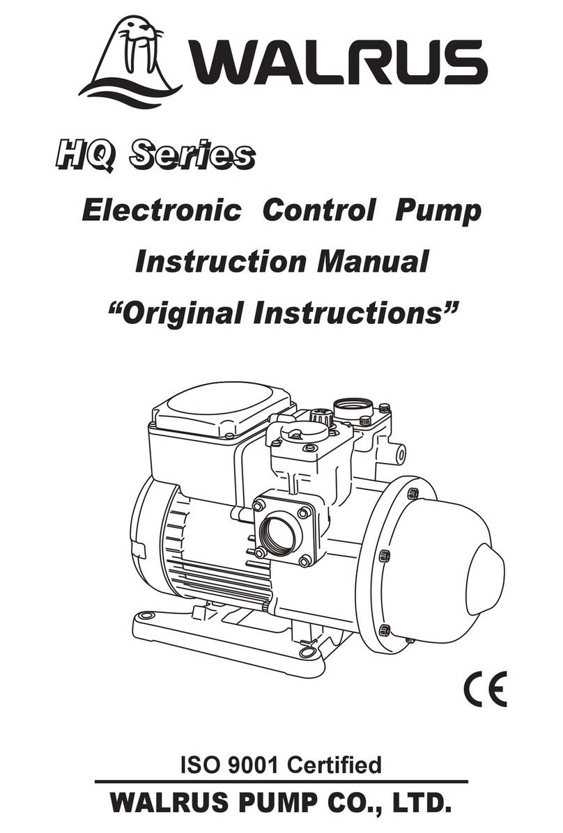 Walrus Pump Co., Ltd. HQ Series instruction manual