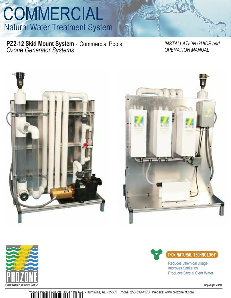 Prozone PZ2-12 Installation guide and operation manual