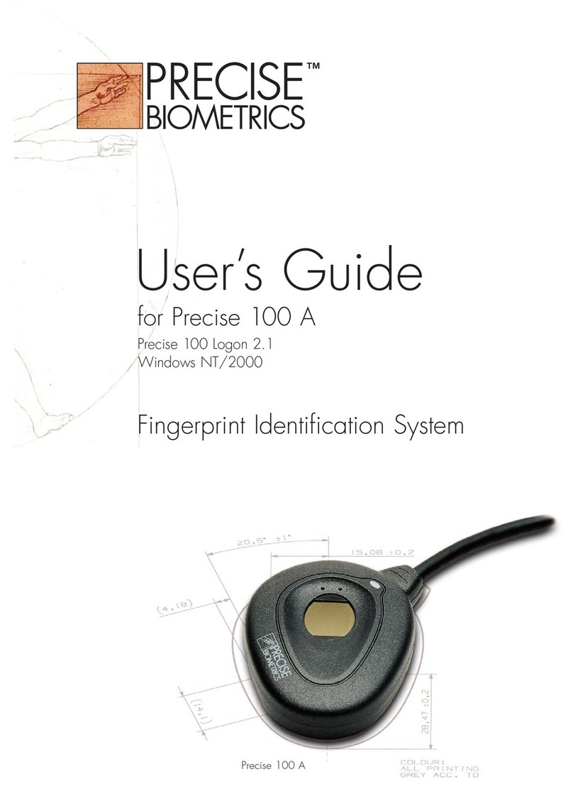 PreCise Biometrics Precise 100 A user guide