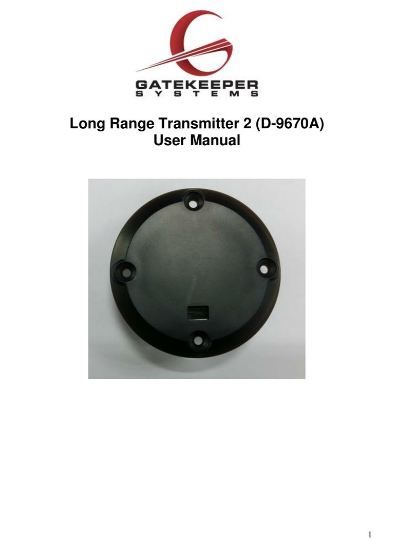 Gatekeeper Systems Long Range Transmitter 2 user manual
