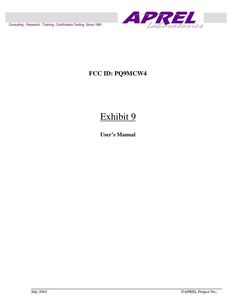 Remtrol MCW4 User manual