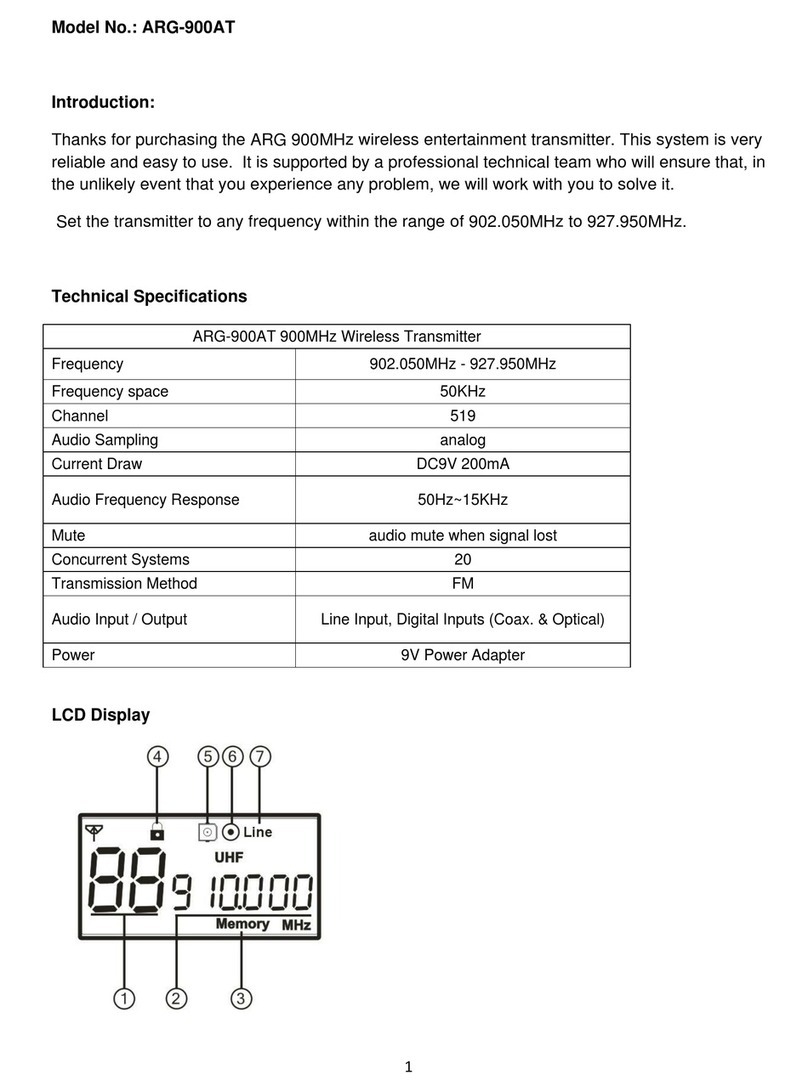 Audio Resource Group ARG-900AT User manual