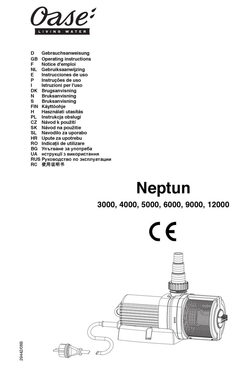 Oase Neptun 3000 operating instructions