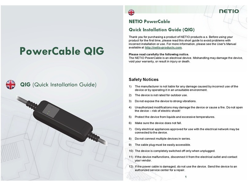 Netio PowerCable User manual