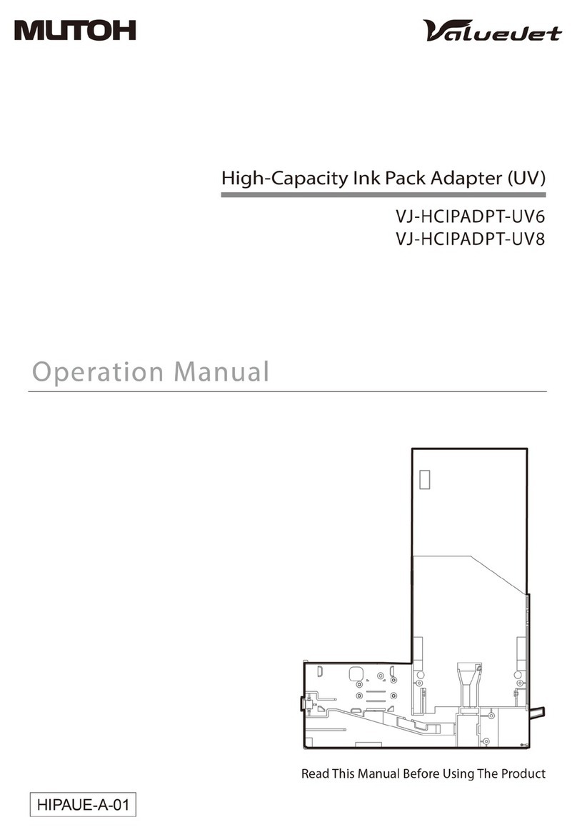 MUTOH ValueJet VJ-HCIPADPT-UV6 User manual