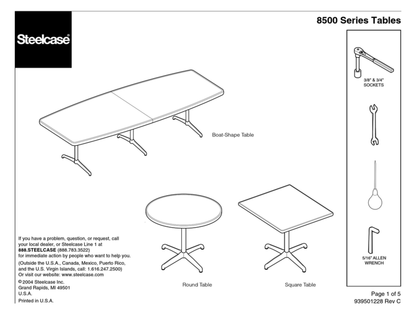 Steelcase 8500 Series user manual