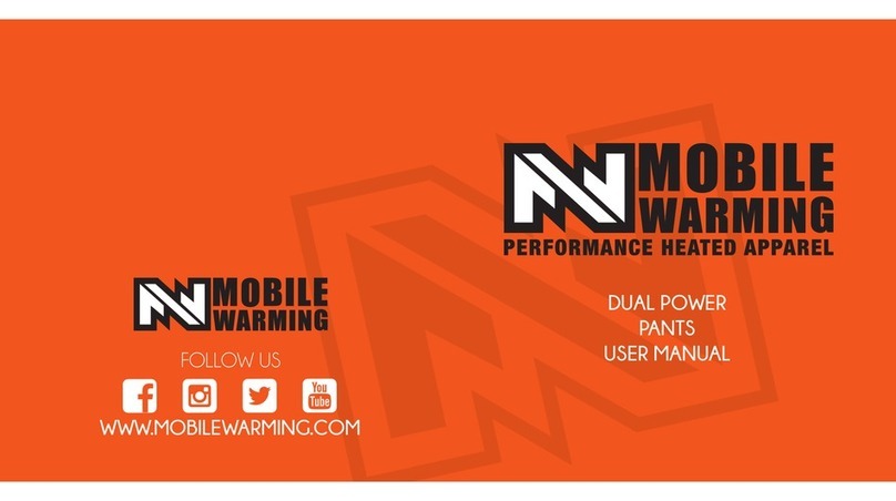 Mobile Warming DUAL POWER PANTS user manual