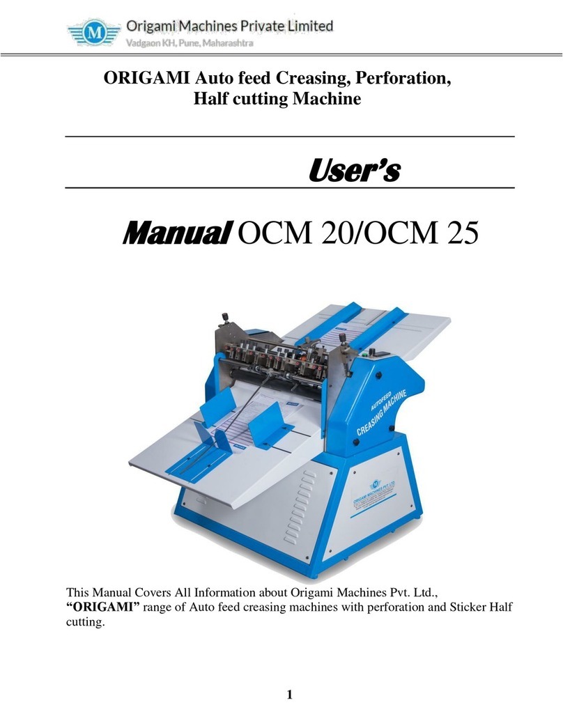 Origami Machines Private Limited OCM 20 user manual