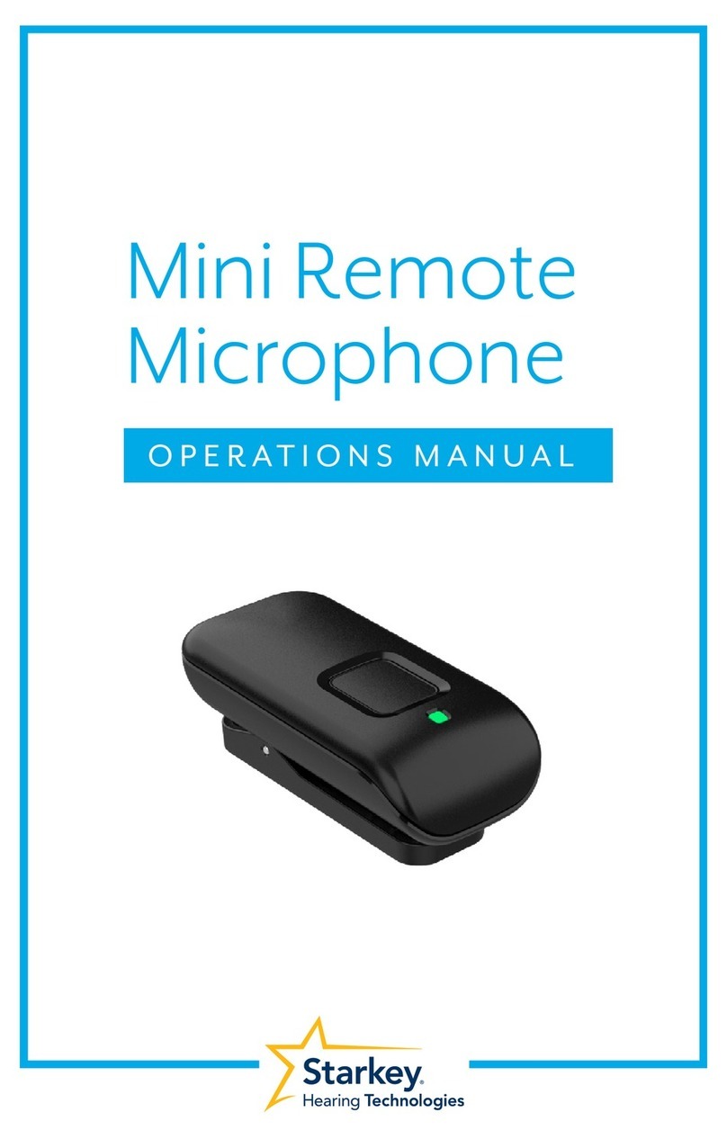 Starkey Hearing Technologies Mini Remote Microphone Operation manual