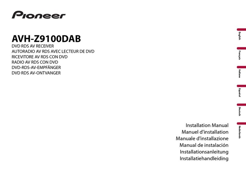 Pioneer AVH-Z9100DAB installation manual
