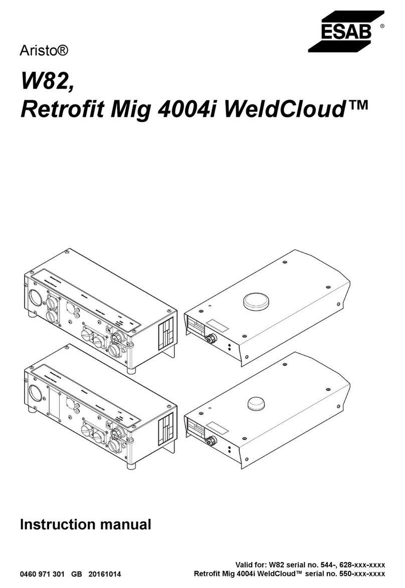 ESAB Aristo W82 User manual