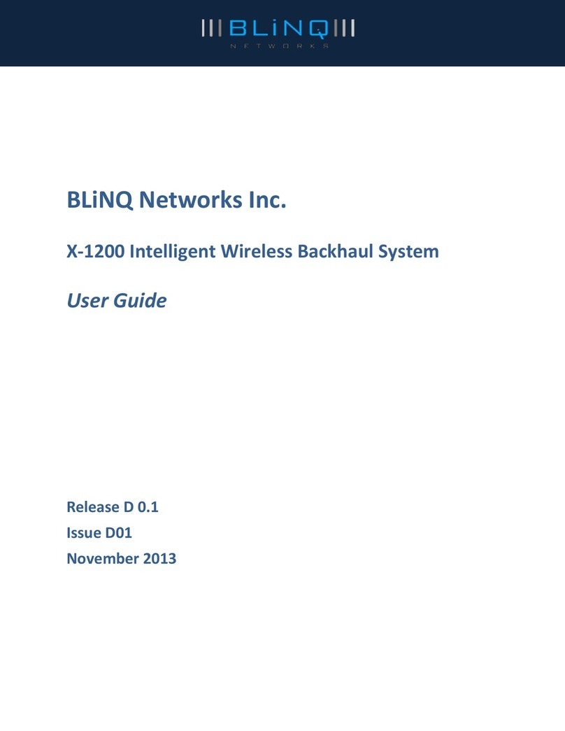 BLiNQ Networks Inc. X-1200 user guide BLiNQ Networks Inc. X-1200 user guide