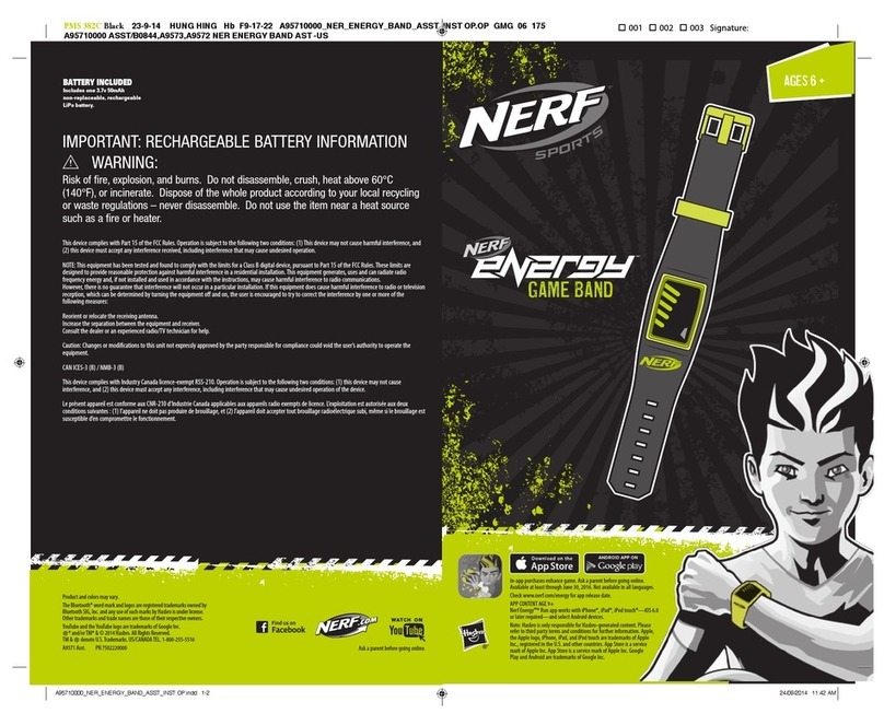 Nerf Energy Game Band manual