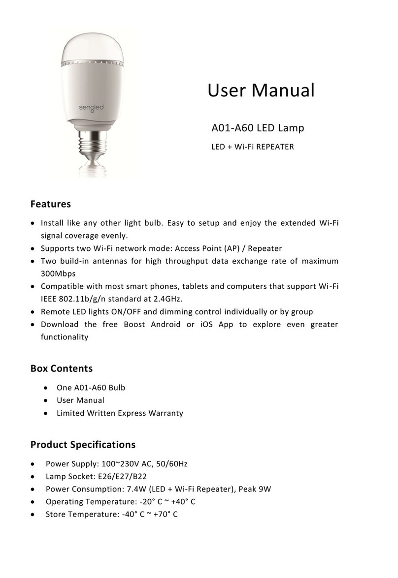 Sengled A01-A60 User manual