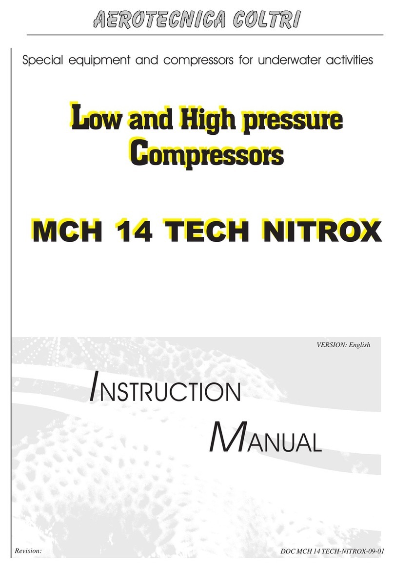 AEROTECNICA COLTRI MCH 14 TECH NITROX SERIES User manual