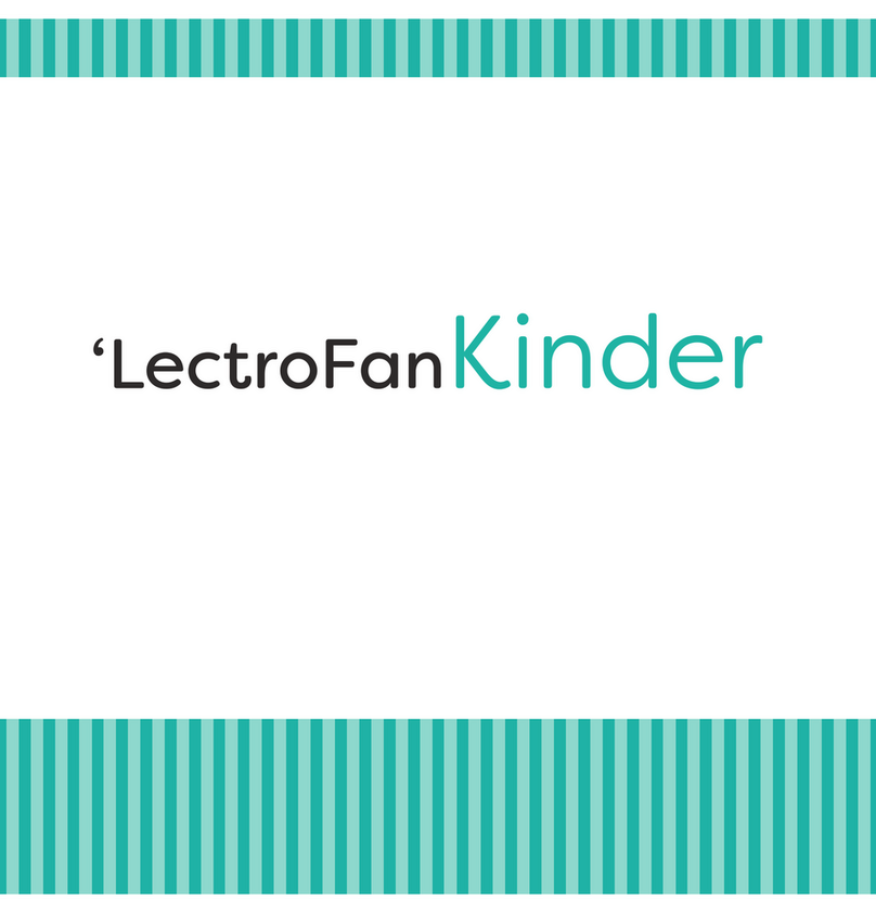 Adaptive Micro Systems LectroFan Kinder user manual