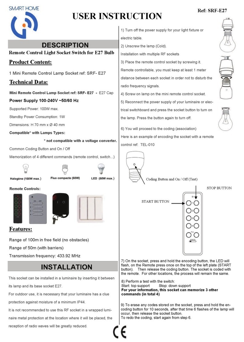 iChime SRF-E27 Installation instructions